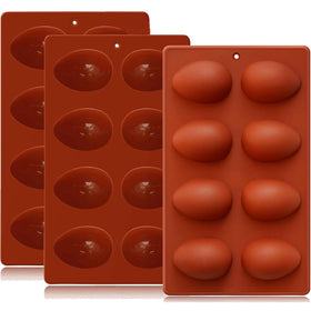 Dootafy silicone egg mold Easter 3pcs eight cavities for realistic vegan eggs