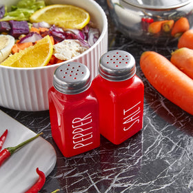 Dopeca red salt and pepper shakers are a thoughtful gift for cooking lovers