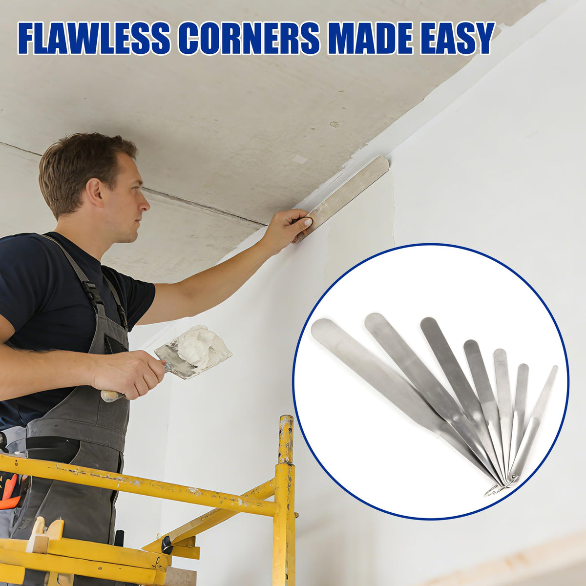 Hang hole feature enables easy storage and quick access to tools.