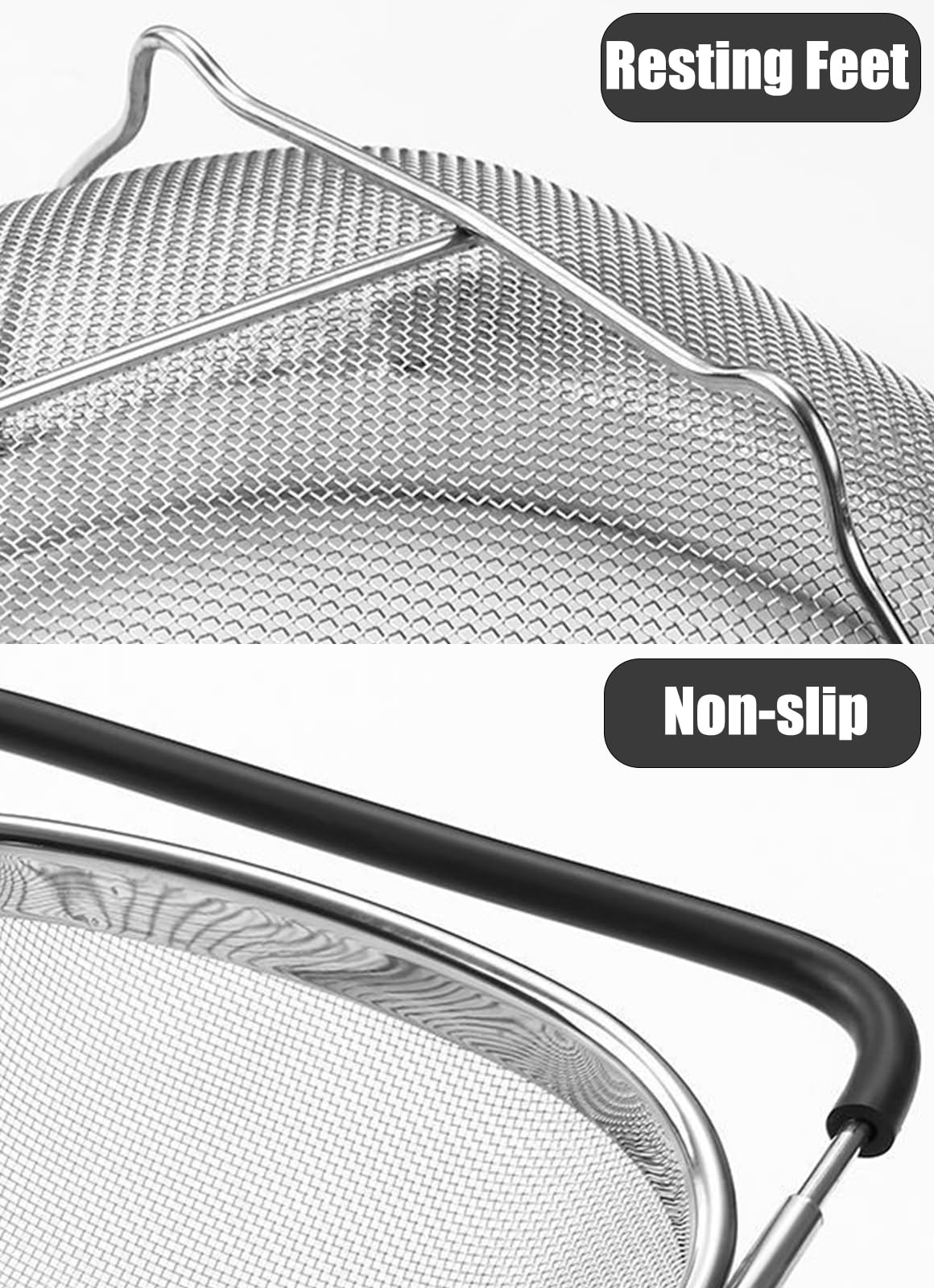 DOPMEP large capacity 13 by 9 inch colander for batch tasks