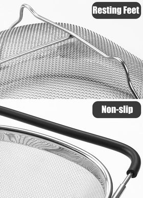 DOPMEP large capacity 13 by 9 inch colander for batch tasks