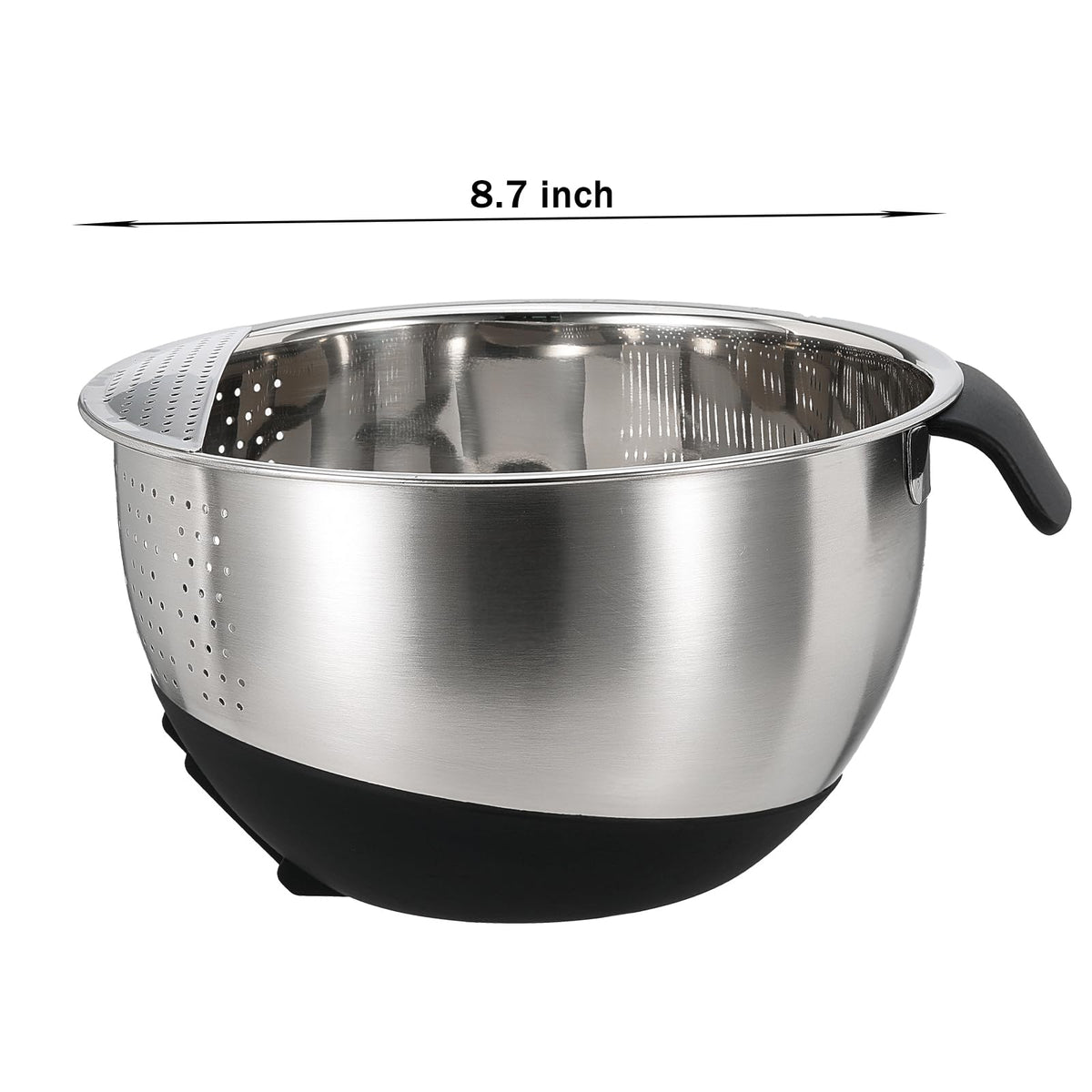 DOPMEP stainless steel colander designed for durable kitchen use.