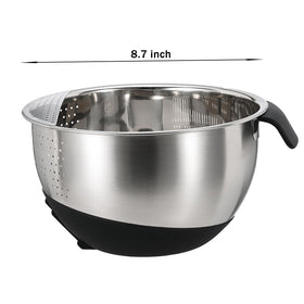 DOPMEP stainless steel colander designed for durable kitchen use.
