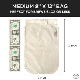 Doppeltree filter bag removes grounds for clean brew.