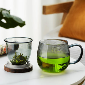 DOPUDO clear glass shows tea color while steeping