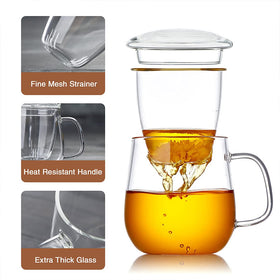 DOPUDO crystal infuser lets you watch leaves unfurl as tea steeps.