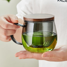 DOPUDO dishwasher-safe glass teacup for easy cleanup