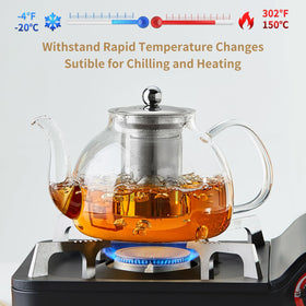 DOPUDO dishwasher-safe teapot simplifies post-brew cleaning.