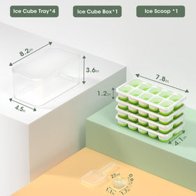DOQAUS BPA-free odor-resistant ice trays maintain pure taste