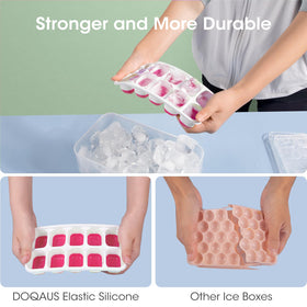 DOQAUS trays for fruit-infused ice and flavored cubes