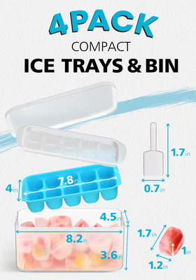DOQAUS fruit-flavored ice trays add freshness to beverages.