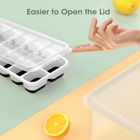 DOQAUS ice bucket with scoop for convenient serving