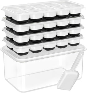 DOQAUS ice tray with lid and bin for a compact freezer solution
