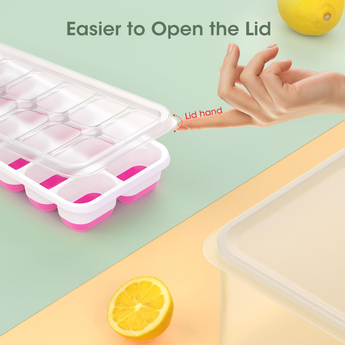 DOQAUS dishwasher-safe ice tray kit for quick cleanup after gatherings