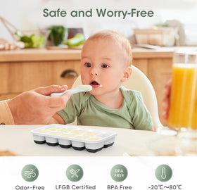 DOQAUS stackable ice trays saving freezer space