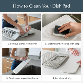 Dorai Home Dish Pad silicone-edge cushion protects delicate wares.