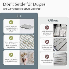 Dorai Home Dish Pad ultra-absorbent material quickly soaks moisture.