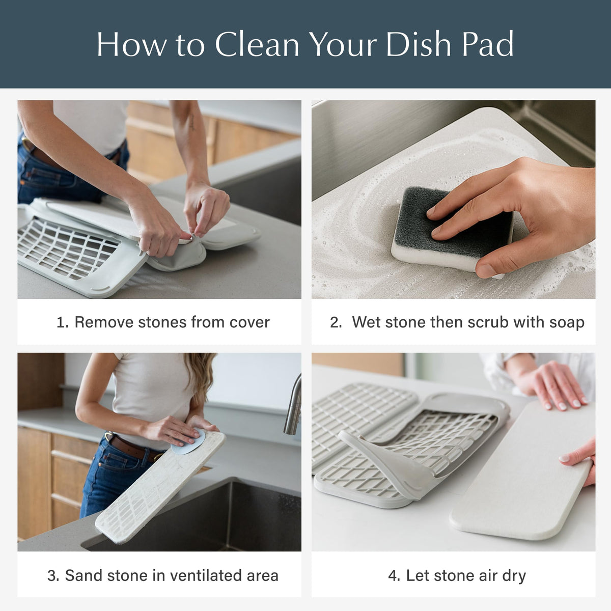 Dorai Quick-dry-action speeds drying between rinses and air exposure.