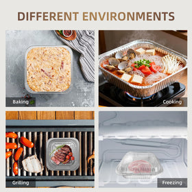 DORARA disposable pans enable easy cleanup after cooking.