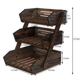 Dorhors bread and vegetable storage stand keeps counter tidy and accessible.