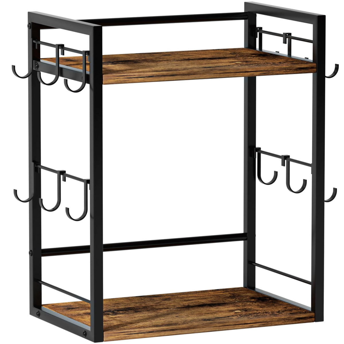 Dorhors two-tier coffee bar assembly shows easy setup and space-saving design.