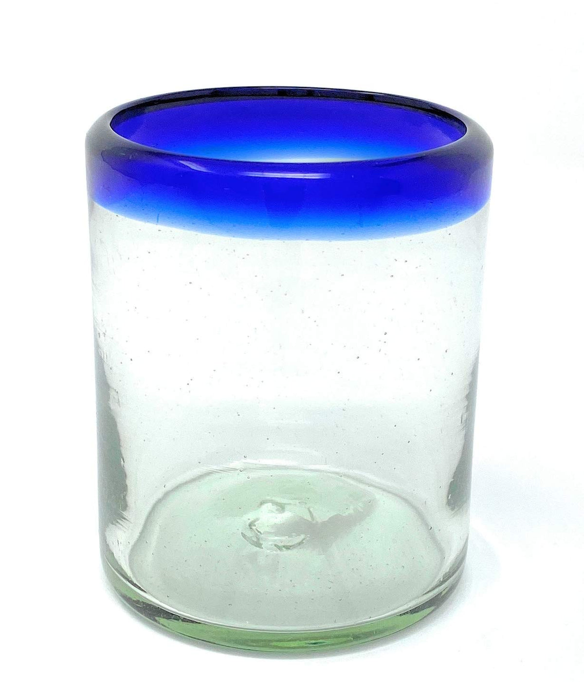 Dos Sueños traditional blue rim tumbler for family meals and gatherings.