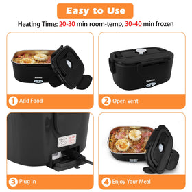 Dosevita 0.45L salad box keeps salads separate; not heat-resistant