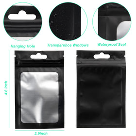 DOSEWART clear-front window bag displays contents at a glance.