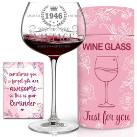 DOTAOKACI 80th birthday wine glass engraving for elegant celebrations.