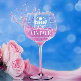 DOTAOKACI 80th birthday wine glass stem detail for a premium feel.
