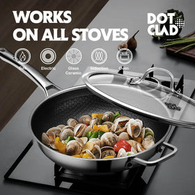 DOTCLAD wok works on induction for versatile heat up