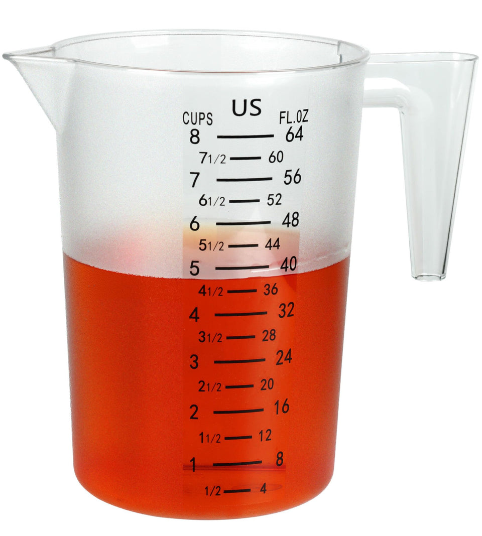 Dotinghux 8-cup measuring cup with clear walls and legible marks for accuracy.