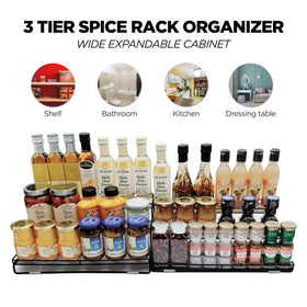 DOTORYDESIGN side-profile expandable rack shows slim footprint fitting in tight kitchens