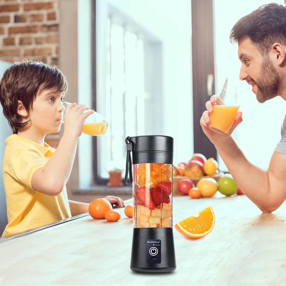 DoubleCare blender used at home, office, or outdoors.