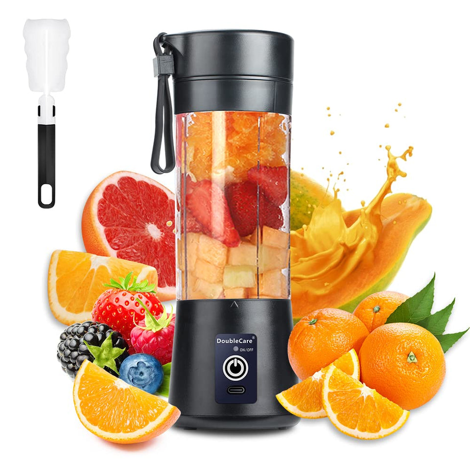 DoubleCare portable blender cup 380ml for on-the-go blends.
