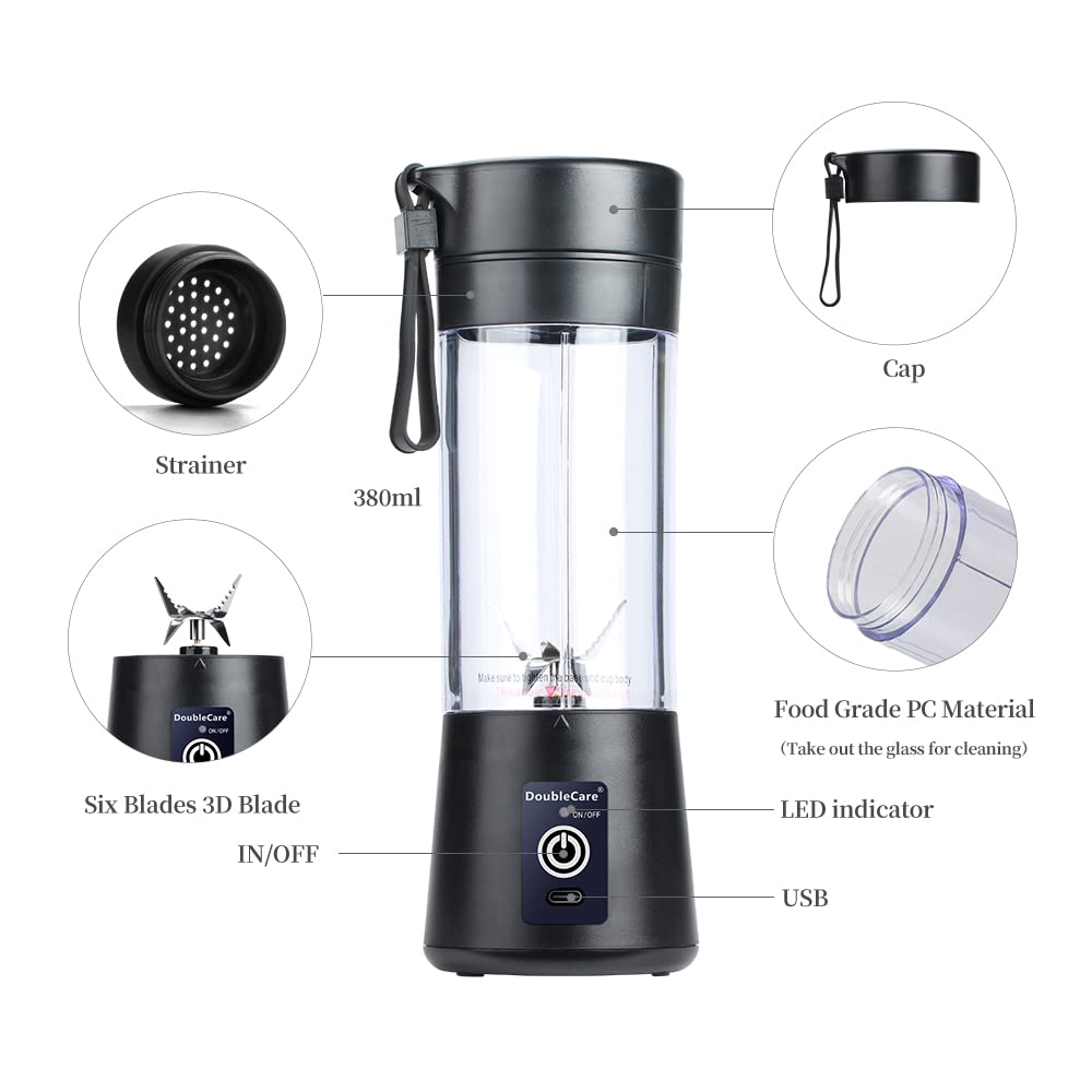 DoubleCare blender with six blades for smooth results.