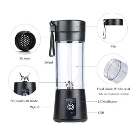 DoubleCare blender with six blades for smooth results.