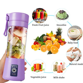 DoubleCare USB rechargeable 380ml bottle ideal for quick on-the-go juicing