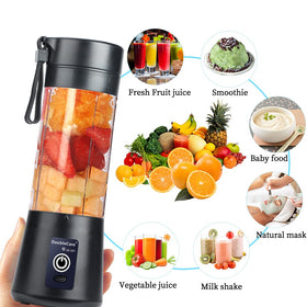 DoubleCare USB rechargeable battery powers multiple cups per charge.