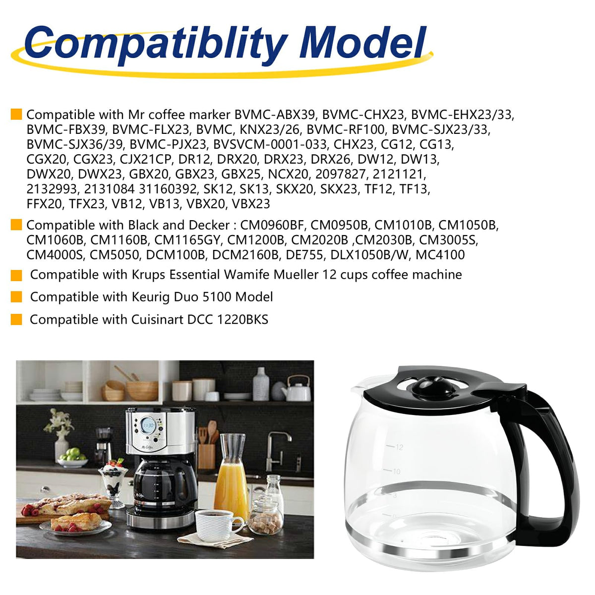Doufuhua Black & Decker compatibility for 12-cup machines