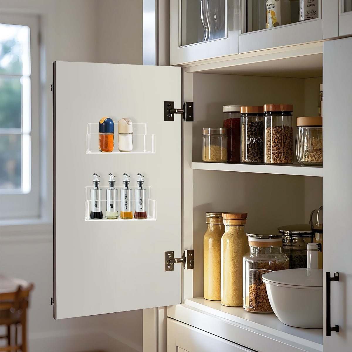 Douildhaiy spice rack removable end cover keeps contents secure