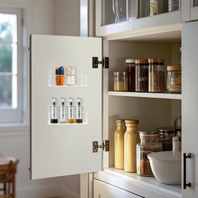 Douildhaiy spice rack removable end cover keeps contents secure