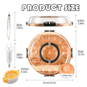 DouMmantn silicone cooking clamp ready to secure toppings or eggs.