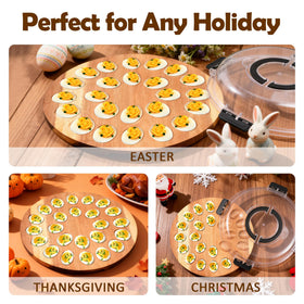 DouMmantn sturdy wooden base provides a stable display on any counter.