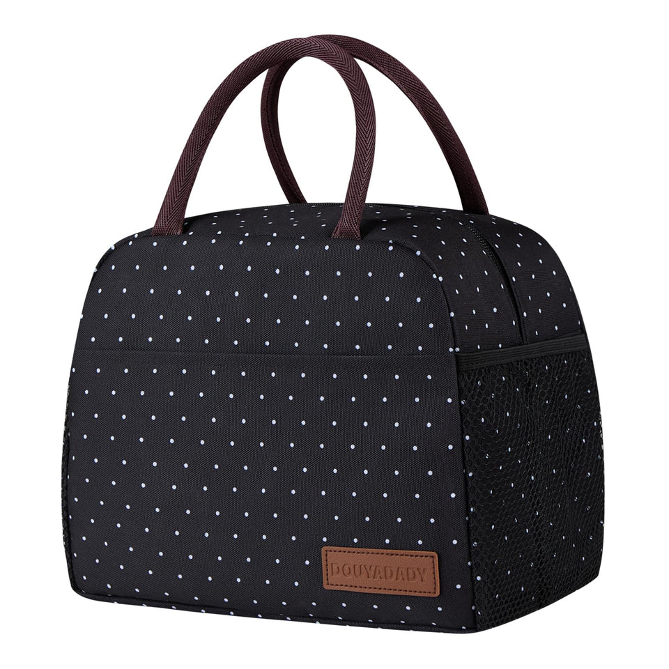 Douyadady lunch bag with front pocket for keys and cards