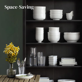 Dishwasher-safe DOWAN bowls stay pristine after cleaning.