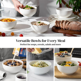 DOWAN ceramic bowls for noodles and rice, stable and durable.
