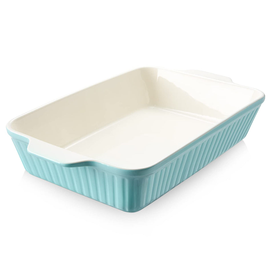 DOWAN 9x13-inch baking dish with handles for easy oven-to-table transfer