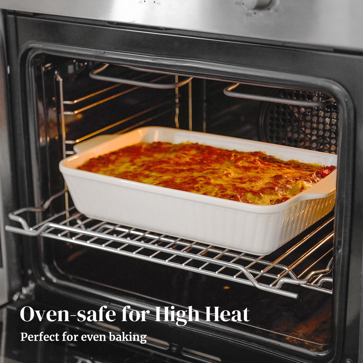 DOWAN bakeware stack saves kitchen space for compact storage.