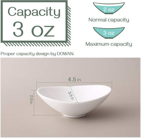 DOWAN boat-shaped sauce dishes add playful, organized serving for sauces.
